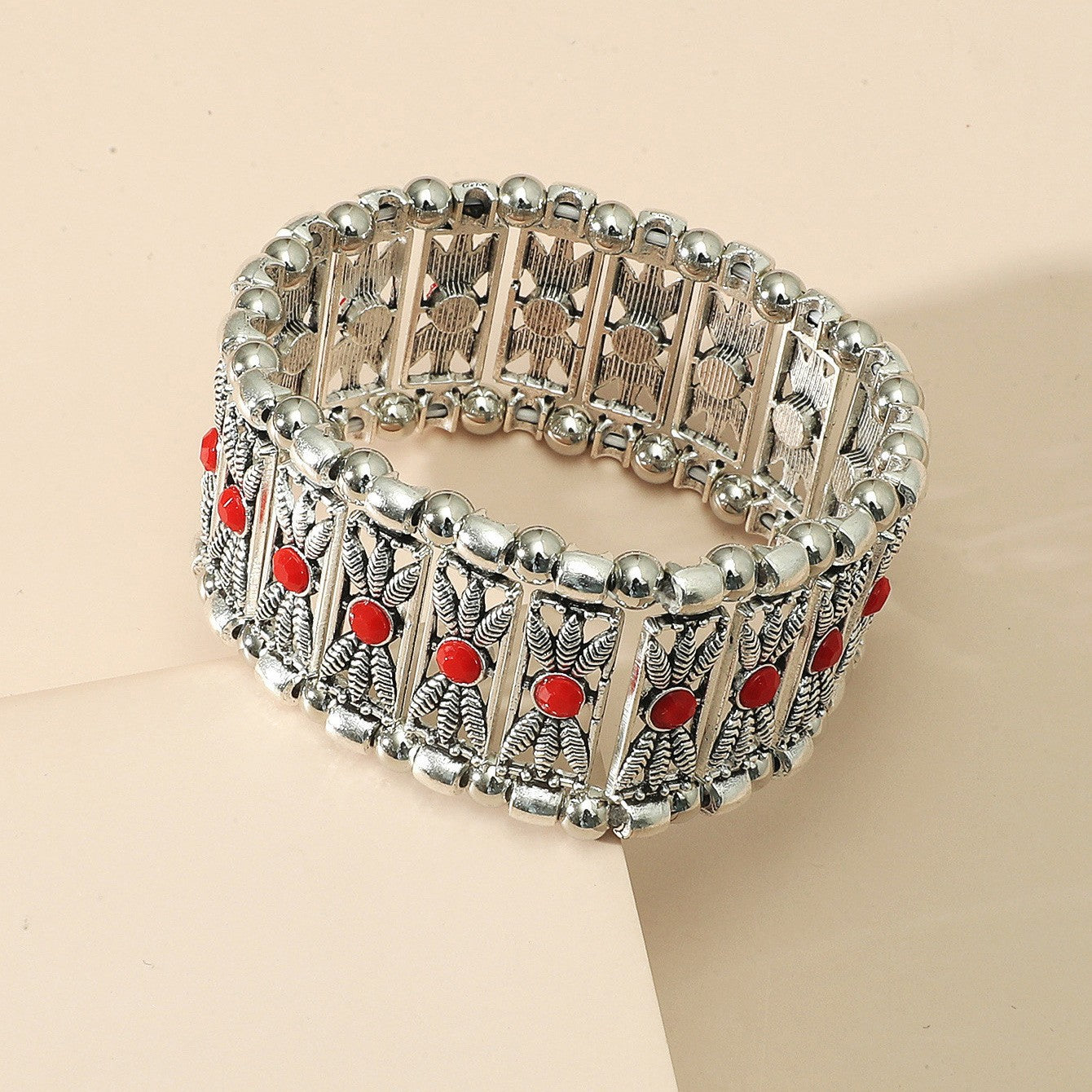 Wholesale Vintage Alloy Turquoise Stretch Bracelet Bohemian Bracelet